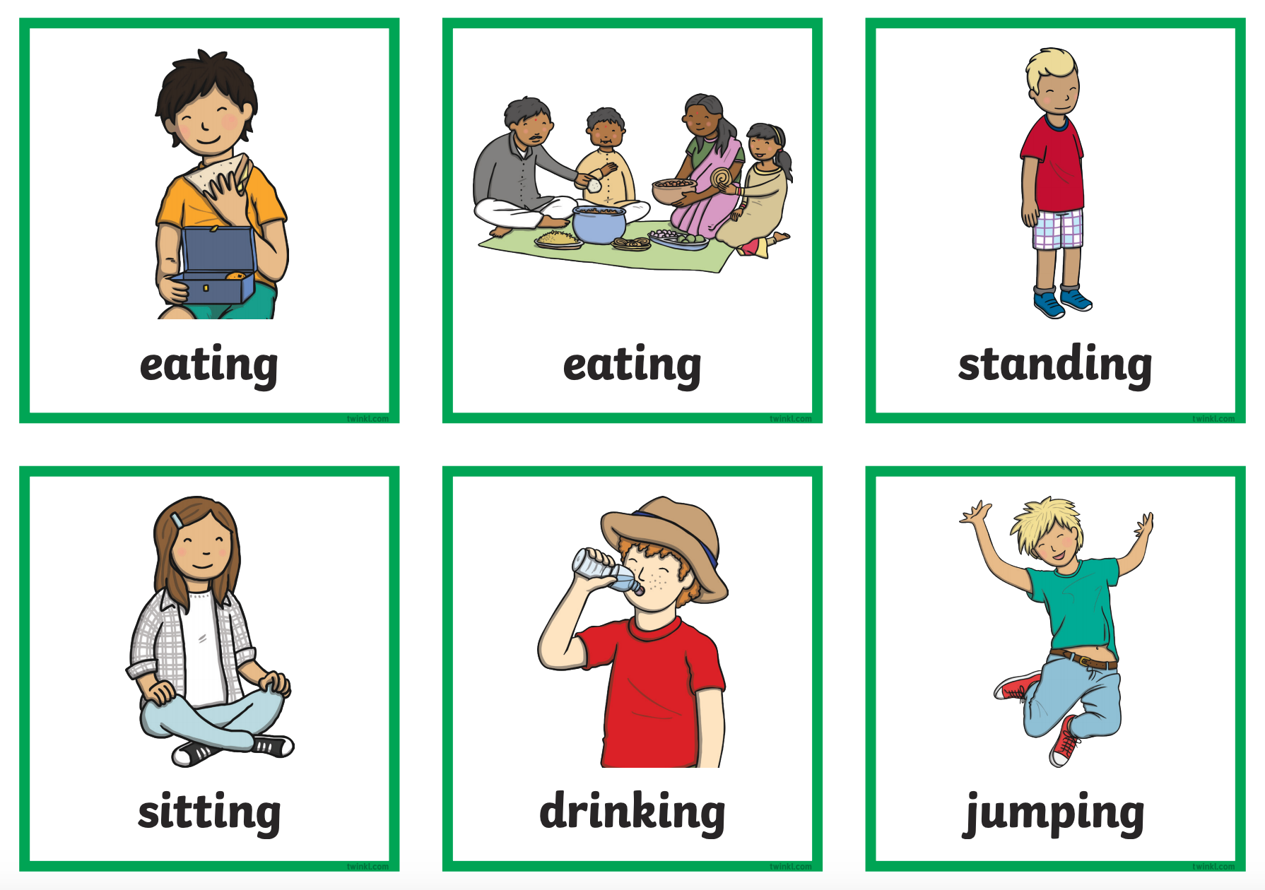 Closely Related Verbs 2nd Grade Worksheets